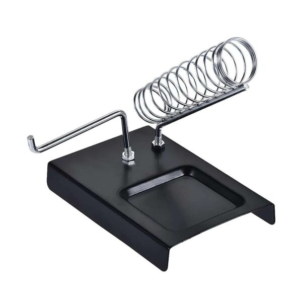Metal Soldering Iron Stand with Spiral Holder & Base – Compatible with 30W/40W/60W/90W Irons